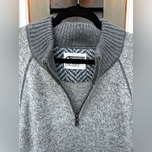 Mountain Khakis Men’s Gray Relaxed Quarter-Zip Pullover X-Large - Picture 4 of 5